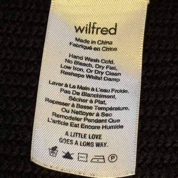 Aritzia Wilfred | Olivie Merino Wool Cardigan | Black | S - Picture 9 of 10